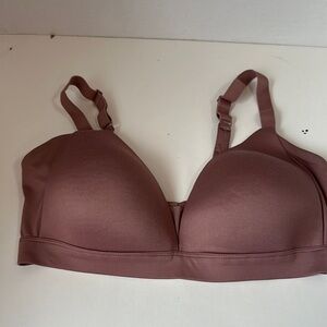 Auden 38D no wire bra brown
